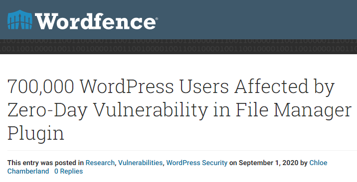 WordPress Safety and You